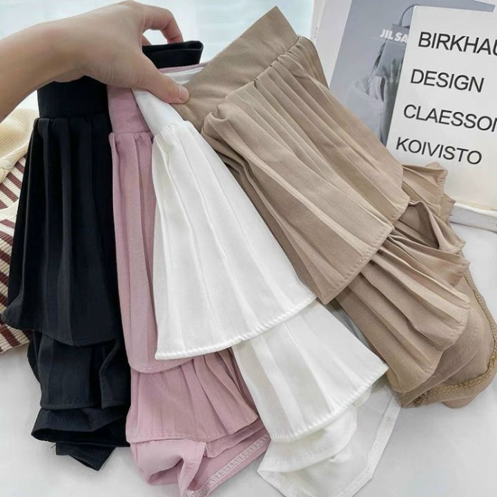 Chân váy xếp ly ngắn 2 tầng hàn quốc màu đen trắng  HaihaiShop Xưởng Áo  Thun Giá Sỉ