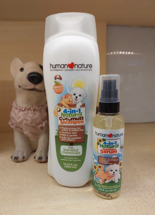 Furry Kind Natural Shampoo 400ml and Furry Kind Sunshine Serum 95ml Dog Fur Care Set