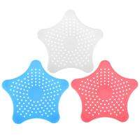 Sea Star Shape อ่างล้างจานกรอง Soft PVC ห้องน้ำท่อระบายน้ำเสียกรองกรองดูดท่อระบายน้ำ Colanders Strainers Waste Catcher-ggfjgkugkgkkjuki