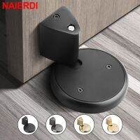 NAIERDI Adjustable Door Stopper Mechanical Zinc Alloy Windproof Non-punch Door Stop Door Holders Protect Wall Door Hardware