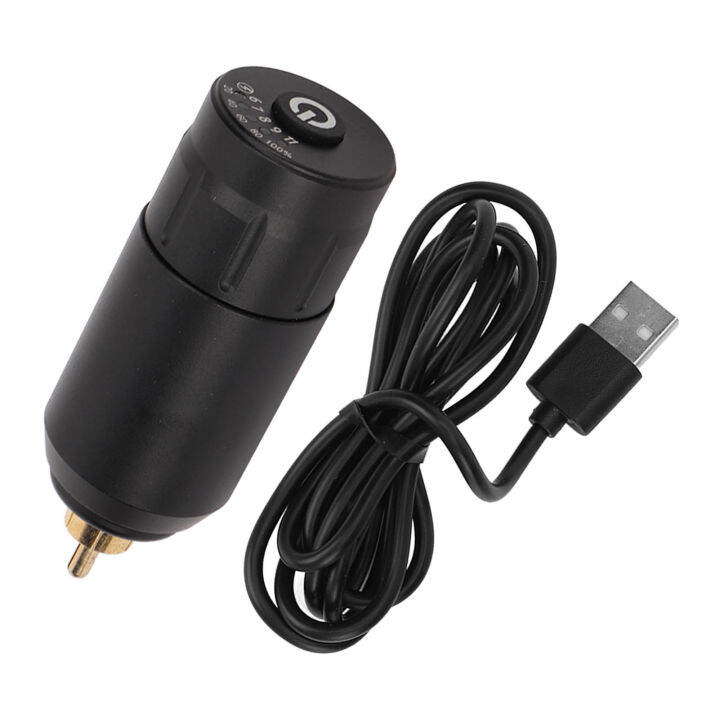 Wireless Tattoo Power Supply Voltage Adjust Aluminium Alloy USB