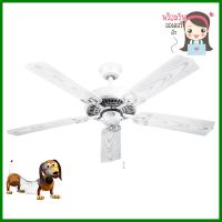 พัดลมไม่มีโคมไฟ STARLIGHT MS-22-WH-ABS 52 นิ้วCEILING FAN STARLIGHT MS-22-WH-ABS 52" **ของแท้100%**