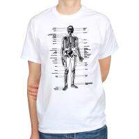 100% Cotton Brand New T-Shirts Labeled Skeleton Anatomy Biology Science Art Vintage Hipster Mens T-Shirt Tee Print T Shirt Men GGGS