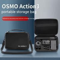 สำหรับ DJI Action3กระเป๋าเก็บของ: เคสพกพา Osmo3กล้องถ่ายภาพเคลื่อนไหวกันน้ำและกล่องอุปกรณ์เสริมป้องกันการตก