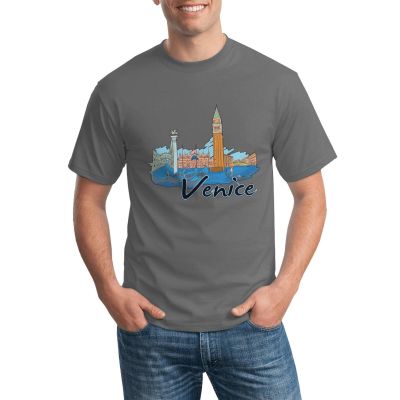 Daily Wear Venice Piazza San Marco St MarkS Basilica Bridge Of Sighs Grand Canal Mens Tshirts Loose Summer Clothing