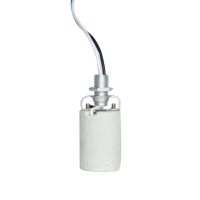 【♘COD Free Cas♘】 dssf32423 อะแดปเตอร์ทนความร้อนได้สกรูเซรามิกแบบไฟ Led สำหรับตกแต่งฐานหลอดโคมไฟพร้อม E14 E27ที่ยึดสายเคเบิล