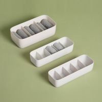 Underwear Storage Box 3Grids5 Grids Compartment Container Holder for Home Bedroom Dormitory Socks Bra Pants Organizer Case