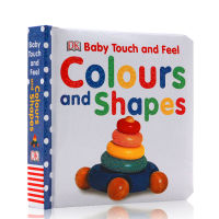 Original and genuine baby touch and feel colors and shapes in English color and shape indelible cardboard book DK Baby Touch Book Childrens English Enlightenment cognition picture book picture book parent-child reading