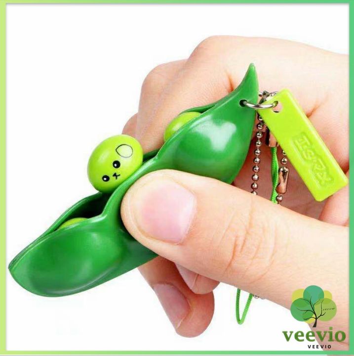 veevio-พวกกุญแจถั่วน้อย-พวงกุญแจ-ติดโทรศัพท์-หรือใส่กับลูกพวงกุญแจก็น่ารัก-stress-relief-toys-มีสินค้าพร้อมส่ง