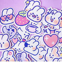 Korean-Style ins Cute Cartoon Soft Cute Rabbit Series Stickers Girl Diary Journal Stickers Material Decoration Not Repeated