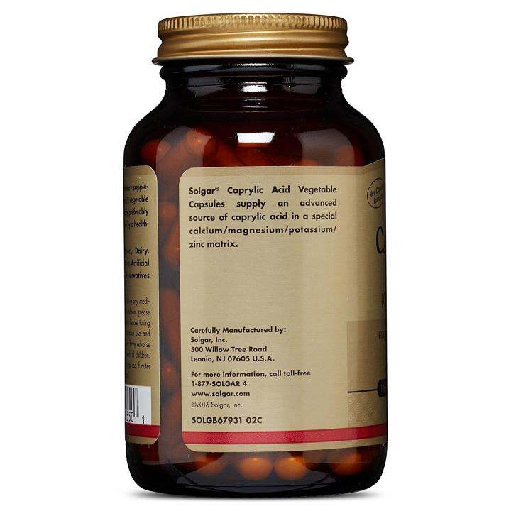 Solgar – Caprylic Acid, 100 Vegetable Capsules | Lazada PH