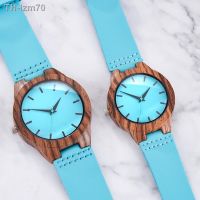 ⌚ นาฬิกา Imitation wood glue couple watches men and women fashion