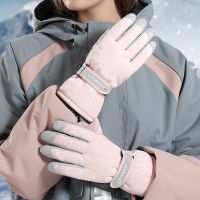 【LZ】♀✢✳  Novo inverno feminino luvas de esqui ao ar livre luvas de snowboard à prova de vento à prova dwindproof água antiderrapante tela de toque quente luvas de ciclismo velo