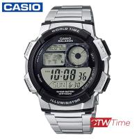 Casio Standard นาฬิกาข้อมือสุภาพบุรุษ สายสแตนเลส รุ่น AE-1000WD-1AVDF (สีเงิน/สีดำ)