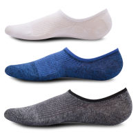 Wholesale 12pairs Spring And Summer New Men Pure Color Cotton Invisible Silicone Non Slip Shallow Mouth Ship Socks