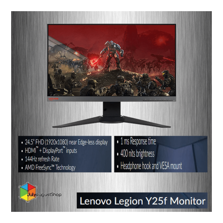 Lenovo Legion Y25f 24 Inch 1ms 144hz Fhd Hdmi Dp Gaming Monitor Lazada Indonesia 2369