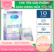 Bao Cao Su CỰC SIÊU MỎNG Durex INVISIBLE Hộp 10 bao