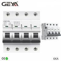 GEYA GYM9 4 Kutub 6KA Pemutus Kapasitas MCB Din Rail 6A-63A เบรกเกอร์ Mini AC Tipe Pabrikan Langsung