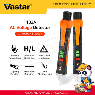 Vastar เครื่องตรวจจับแรงดันไฟฟ้า48-1000V,อุปกรณ์ตรวจหาแรงดันไฟฟ้าปากกาทดสอบแรงดันไฟฟ้า AC