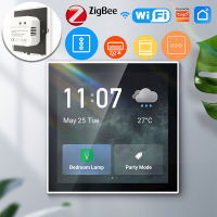 Deyln ZigBee Wifi/ บลูทูธ Tuya สมาร์ทโฮมอเนกประสงค์หน้าจอสัมผัสแผงควบคุม4นิ้วควบคุมกลางสำหรับฉากอัจฉริยะอุปกรณ์สมาร์ท Tuya