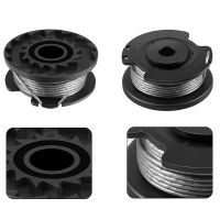 6 Pack String Trimmer F016800569 Spool Line with F016F04557 Spool Cover for Easy Grass Cut ART 23SL 26SL