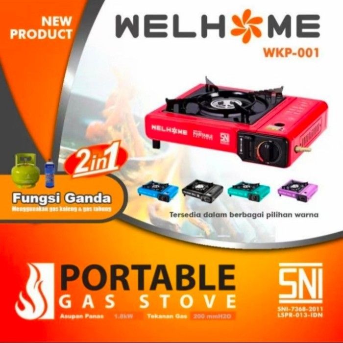 Kompor Gas Portable 2in1 Kompor Myvo Kompor Omicko Kompor Welhome Sni