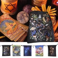 Velvet Tarot Card Storage Bags Flannel Drawstring Pouches Psychological Consultants Storage Holder Bags For Jewelry Necklaces