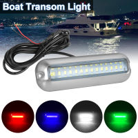 สีฟ้า/สีขาว/สีแดง Marine เรือใต้น้ำ Pontoon Transom โคมไฟกันน้ำ50W 42 LEDs 10-30V สแตนเลสเรือ Transom Light Universal