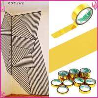 XUESHE 25ม.,50ม. DIY ตกแต่ง เทป สะท้อนแสง เลเซอร์ เทปทอง