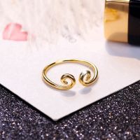 2021New Korean Silver Ring Cinicn Double Layer Crystal Heart Ring Open Wanita Cincin Adjustable Women Rings Jewelry Accessories Gift For Friend