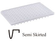 0.1ml Low Profile qPCR 96 well Plate (semi skirted) จานหลุม96ช่อง ขนาด0.1มล. (10ชิ้น/แพ็ค) รุ่น MB-Q96-LBR