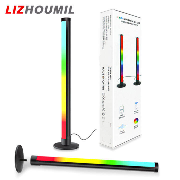 lizhoumil-ไฟ-led-สร้างบรรยากาศบนโต๊ะ-40ซม-2-4ก-ควบคุมระยะไกลด้วยรีโมทโคมไฟกลางคืนที่มีสีสันตกแต่งห้องทีวีคอมพิวเตอร์