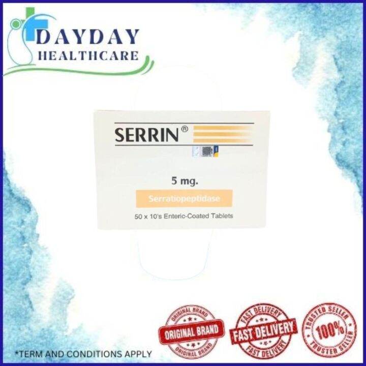 Serrin 5mg tab 10's (1papan) | Lazada
