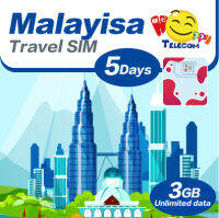 Happy - Malaysia 5วัน3GB Unlimited Data Travel Sim