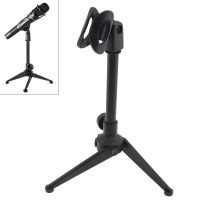 【jw】﹍  and compact Plastic Microphone Three-Legged Lifting 180 Rotation