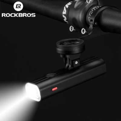 2021ROCKBROS 400LM Bike Light Bicycle Headlight With Mount Holder IPX3 USB Rechargeable Bike Flashlight Combo Out Front Holder