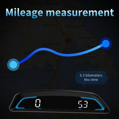 Digital GPS Speedometer Universal Head-Up Display HUD เกจดิจิตอลพร้อม Adaptive Sensing Light หน้าจอความละเอียดสูง Over