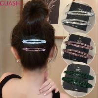 GUASH 6PCS อุปกรณ์เสริมผม คลิปผม rhinestone โลหะผสมอัลลอยด์ คลิปด้านข้าง ของใหม่ กิ๊บหนีบผมผู้หญิง ผมเส้นผม