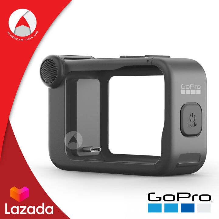 gopro-media-mod-อุปกรณ์เสริม-gopro-hero9-black-ไมโครโฟนในตัว-โฟมกันลม-ตัดเสียงรบกวน-ใช้ร่วมกับ-display-mod-light-mod-จอเสริมและไฟเสริมได้-พอร์ต-micro-hdmi-cold-shoe-ต่ออุปกรณ์เสริม-ต่อไฟเสริม-ช่องต่อไ