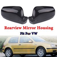 Penutup Pelindung Kaca Spion Berima Topi Hitam Cocok Untuk VW Golf 4, MK4, Bora 1998-2004 Sesori Mobil