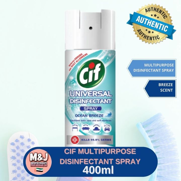 Cif Multipurpose Disinfectant Spray Ocean Breeze Scent 400 Ml Promo Price Lazada Ph