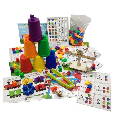 Perfect Counting Bears With Stacking Cups Set - Montessori Rainbow Matching Game