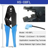 tools connectors 20-13AWG 0.5-2.5mm² Non-insulated/insulated 4.8 6.3 for HS-056FL/07FL/08FL pliers crimping Terminals Flag