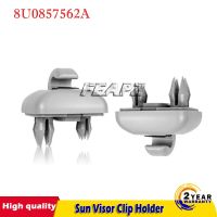 ✴ 2Pcs For Audi A1 A3 A4 A5 Q3 Q5 S3 S4 S5 TT Allroad Grey Interior Gray Sun Visor Clip Holder Hook Bracket Hanger 8U0857562A