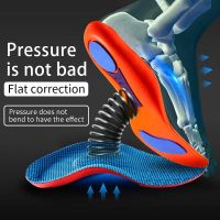 Orthopedic Insoles for Feet Sport Shock-absorbing Insole for Shoes Arch Support Plantar Fasciitis Templates Pads Men Women Sole Shoes Accessories