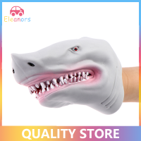 [Eleanor] SHARK Hand puppet TPR สีเทาฉลามมือถุงมือหุ่นบอกเรื่องราวตุ๊กตา props