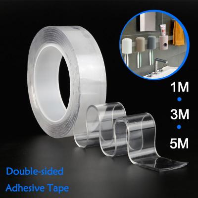 Nano Double Sided Tape Removable Gel Grip Tape Transparent Sticky Tape Reusable Traceless Mounting Adhesive Tape Heavy Duty Home Adhesives  Tape