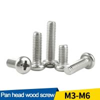 LUHUICHANG 20/50Pcs Cross Tersembunyi Pan Kepala Sekrup M3 M4 M5 M6 304 Stainless Steel Screw Philips Sekrup Kayu GB818