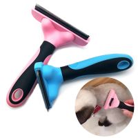 Pet Hair Deshedding Comb for Dog and Cat Removes Undercoat Tangled Hair Massage Pet Brush Grooming Puppy Supplies Halloween Brushes  Combs