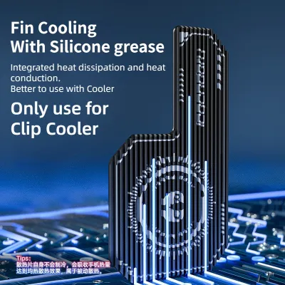 Cell Phone Cooler Plate Radiator Magnetic Radiating Sticker for Game Cooling Fans Heat Sink For IPhone/Samsung/Xiaomi